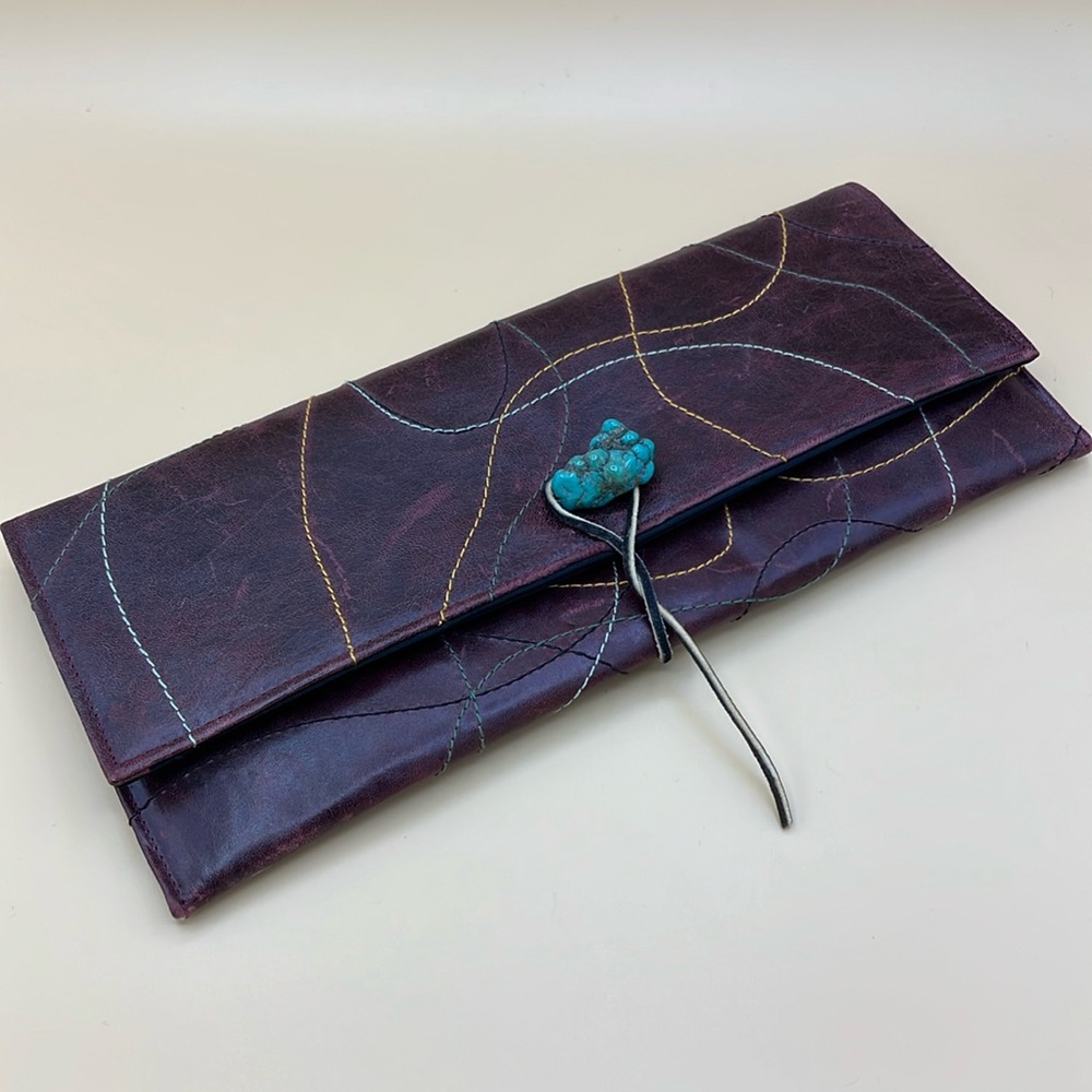 RARE Vintage Handmade Artisan Clutch